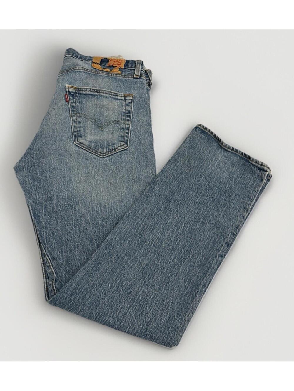 Men’s Vintage Made InMexico 501 High Rise Button Zip Straight L Jeans Size 32x32